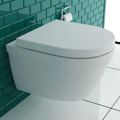 Alpenberger Wand WC Spülrandlose Toilette Dusch WC Bidet WC Sitz Made in Europa - Bild 1 von 4