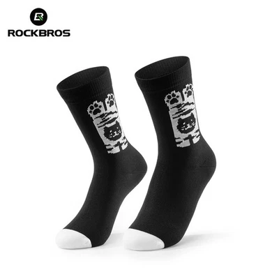 ROCKBROS 儿童船员袜男孩女孩运动骑行运动透气袜  — 第 1/4 张图片