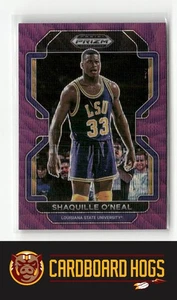 2022 Prizm Draft Picks #44 Shaquille O'Neal LSU Tigers Purple Wave - Picture 1 of 2