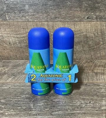 FABERGÉ Aquatonic Faberge Paris Deodorant Body Spray Twin Pack NEW OLD STOCK Rare