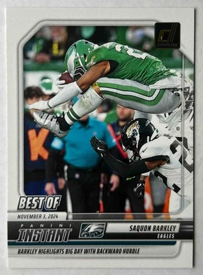 Panini Donruss Saquon Barkley 2025 Best of Instant #INS-SBY Eagles Foto 1 de 2