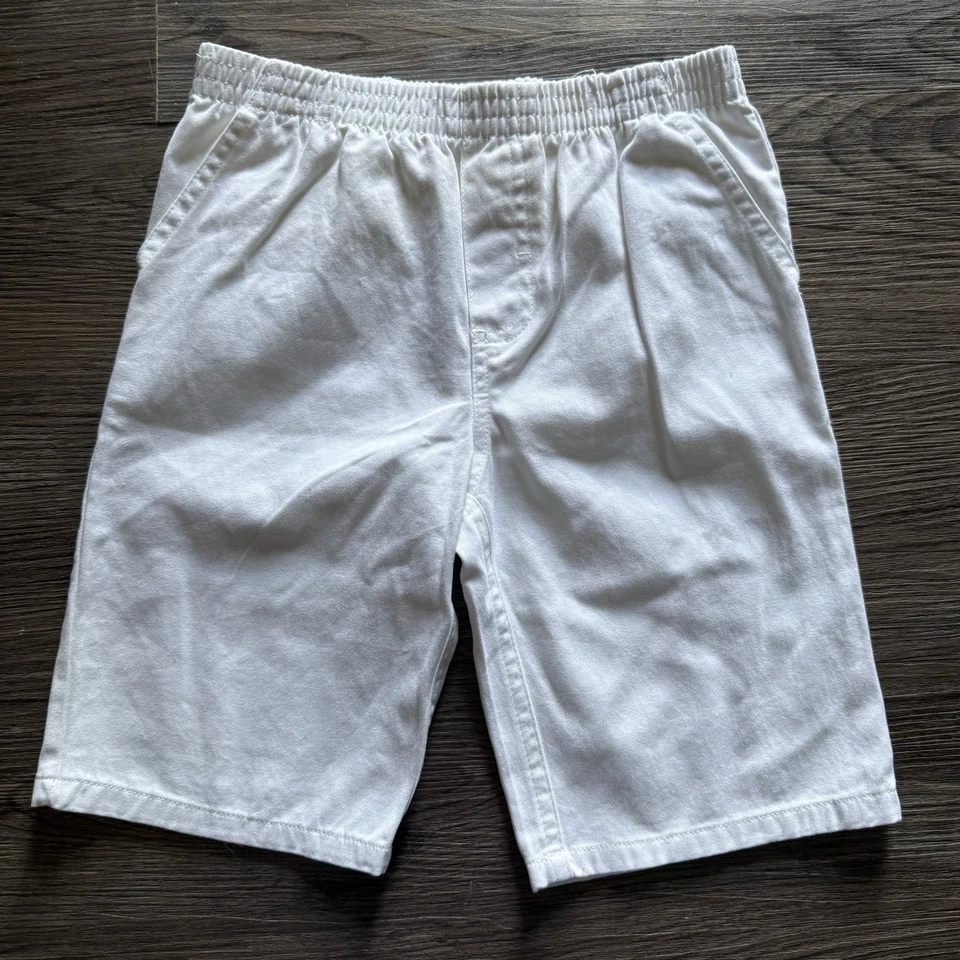 Pantalones Cortos Lucky Brand Niños Jóvenes Talla 7 Cintura Elástica Blancos Ropa Escolar Foto 1 de 3