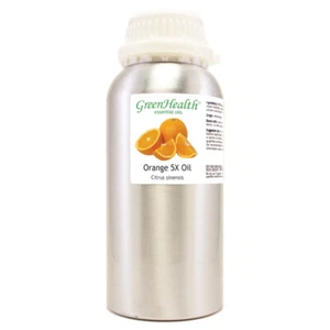 Orange 5X Essential Oil - 16 fl oz - Aluminum Bottle w/ Locking Cap -GreenHealth - Picture 1 of 8