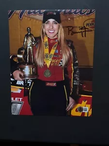 Brittany Force Hot! foto autografata firmata sexy NHRA drag 8x10 Beckett BAS coa - Foto 1 di 1
