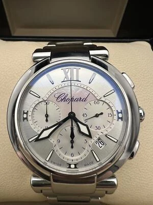 Chopard Imperiale Cronógrafo 40 mm MOP Esfera Plateada 388549-3002 Caja Papeles Foto 1 de 4