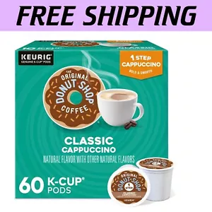 Single-Serve Classic Cappuccino K-Cups – 60 Ct for Instant Coffee Delight - Picture 1 of 12