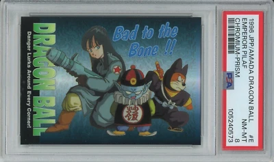 Emperor Pilaf 1996 JPP/Amada Dragon Ball Chromium #E - PSA 8 NM-MT - 5 HIGHER - Image 1 of 3