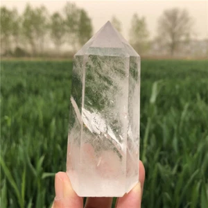 0.37LB Natural Clear quartz Obelisk Quartz Crystal Wand Point gift XA6102-03-A - Picture 1 of 14