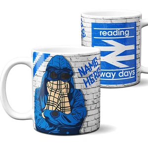 Personalised Reading Mug Football Fan Cup Retro Ultra Firm Crew Dad Gift FCW52