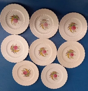 Set Of  Spode Copeland Spode’s Jewel Heath & Rose Pattern Dessert Plates (8) - Picture 1 of 5
