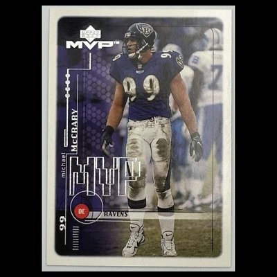Michael McCrary #19 1999 Upper Deck MVP Baltimore Ravens Football Card NFL NM - Image 1 of 3