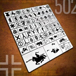 1/35 German Panzer/Tiger King/Tiger strumento modello stencil perdita serbatoio - Foto 1 di 7