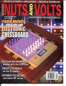 Nuts and Volts Magazine January 2017 Build Your Own Electronic Chessboard - NEW - Imagen 1 de 2