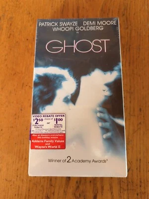 Ghost VHS, 1993 - Factory Sealed w/ McDonald’s watermark NEW SLIPCOVER - Image 1 of 4
