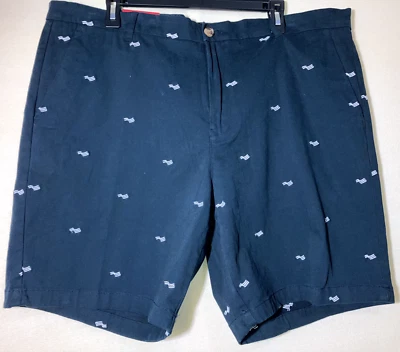 Perry Ellis America Dark Sapphire Chino Shorts Size 40 Navy Blue - Image 1 of 4