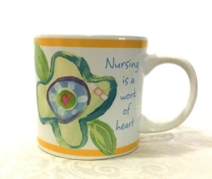Nursing Marianne Richmond Coffee Mug! Nursing is a Work of Heart. Books Are Fun - Picture 1 of 3