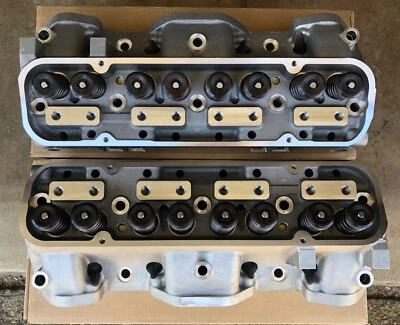 Aluminio Pontiac 400 455 215cc 72cc Ram Air IV Cabezales Montados Rodillo Hidráulico Foto 1 de 4