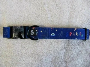 Lucy & Co Dog Collar Space Doodle Size L. 16-26” (41-66cm) ~ New ~ - Picture 1 of 5