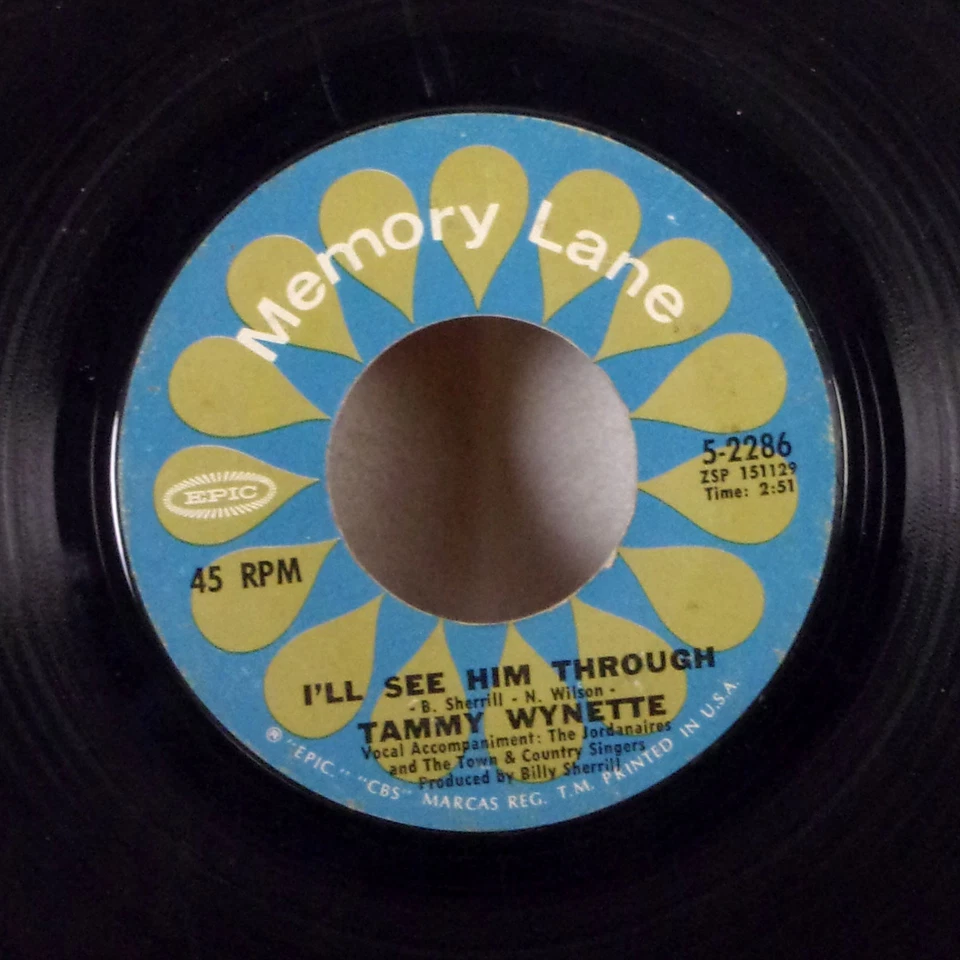 Tammy Wynette I'll See Him Through /The Ways to Love a Man 7" 45 Epic +sleeve VG - Image 1 of 1