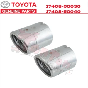 TOYOTA LEXUS Genuine SC430 Factory Driver And Passenger Side Chrome Exhaust Tips - Picture 1 of 4