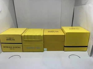 4 Piece Invicta watch box lot - WATCH BOXES ONLY - Comes as pictured!!! - Picture 1 of 6