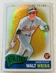 2005 Topps Pristine "Walt Weiss" #70 Gold Refractor Pr: 00/00 Err. - Picture 1 of 2