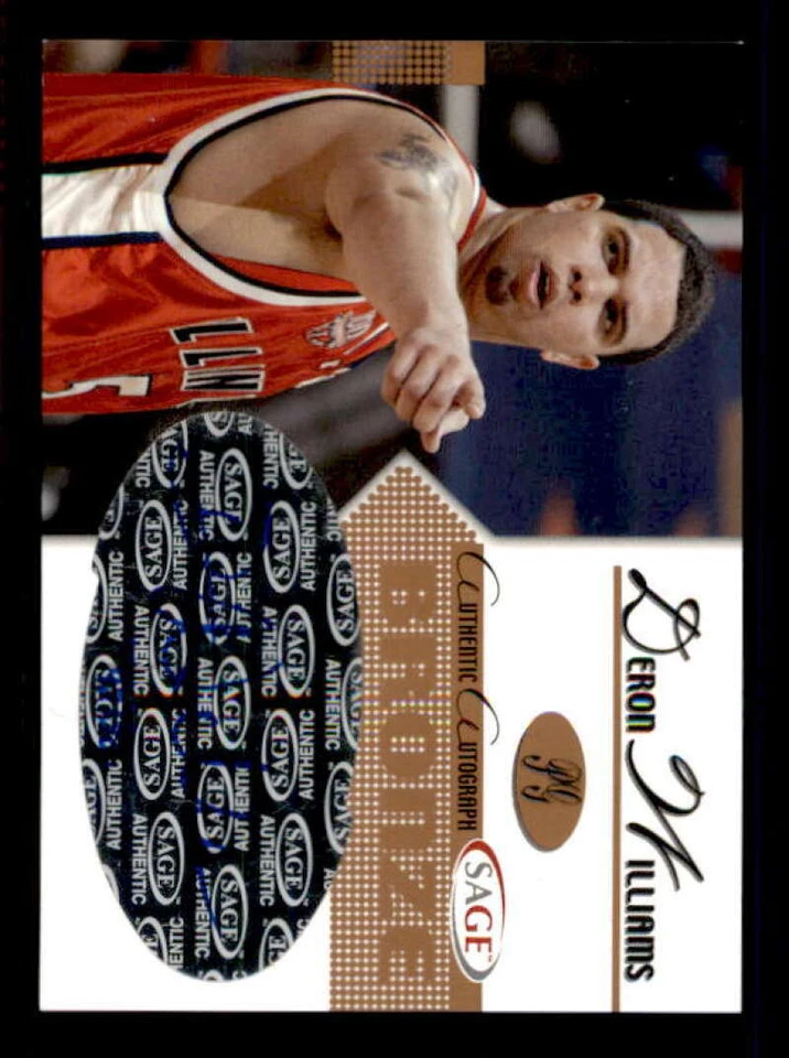 Deron Williams Rookie Card 2005 SAGE Autographs Bronze #A26 /200 - Image 1 of 2