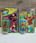 Kenner Marvel Legends Ironman And Elektra Toy Action Figures New On Card Hasbro