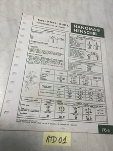 Ficha Técnica Motor Diesel Hanomag Henschel D141L D161L ( F 45 66 76 86) Rtd - Imagen 1 de 2
