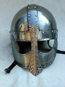 Medieval Norman Viking Helmet ~ Spectacle Armor helmet ~Knights warrior costume 