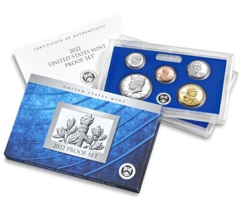 2022 S US Mint Proof Set 10-Coin Includes 5 American Woman Quarters 22RG Cover
