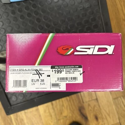 Zapatos de ciclismo de carretera para mujer Sidi Alba fucsia/blanco talla 38 EU Foto 1 de 2