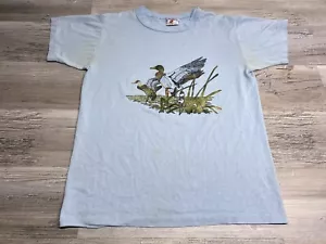Vintage Prentiss Outdoor Duck T-Shirt Hunting Single Stitch Graphic Tee Size L - Picture 1 of 13