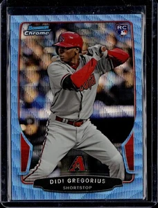 2013 Bowman Chrome Didi Gregorius #19 Rookie RC Blue Wave Refractor - Yankees - Picture 1 of 2