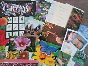 Junk journal supplies, 150 Nature theme papers, book pages, ephemera, etc