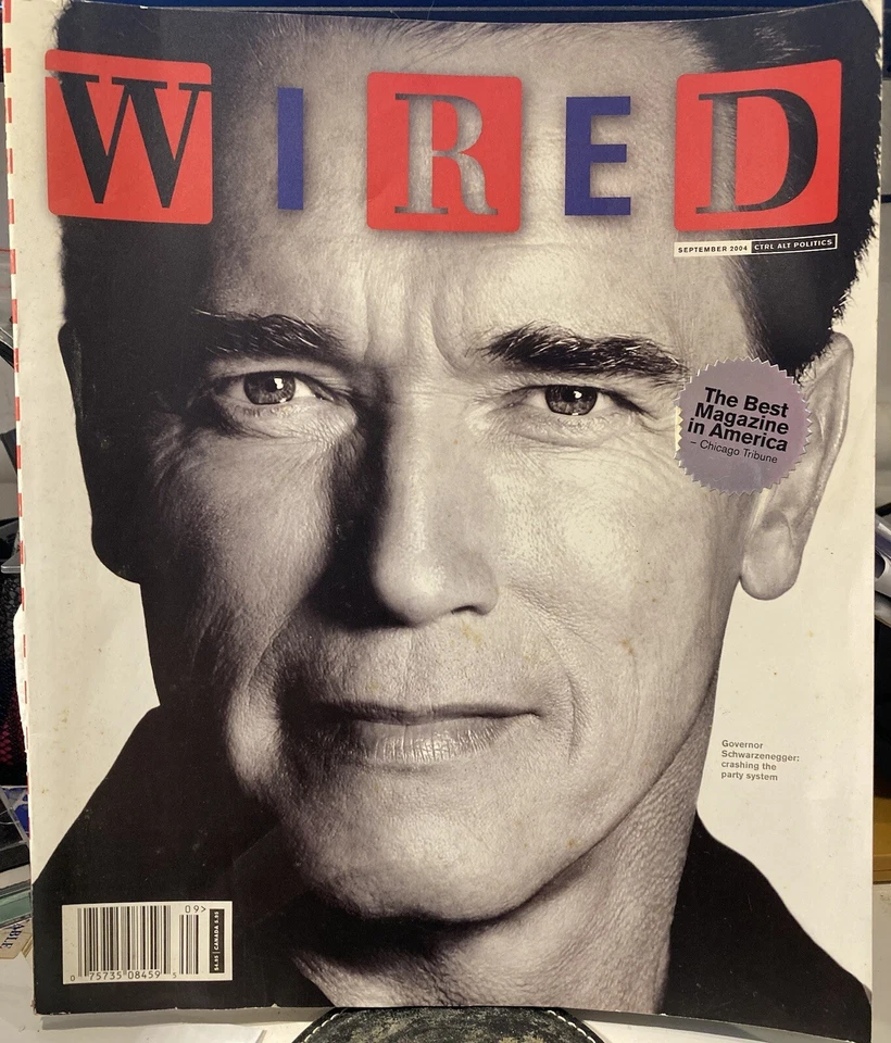 Wired Magazine 12.09 - Arnold Schwarzenegger Cover (Sep 2004) - Image 1 of 1