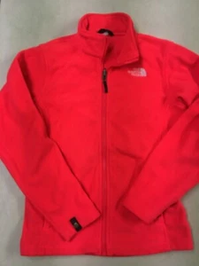 THE NORTH FACE NEON ORANGE FLEECE LIGHTWEIGHT ZIP JACKET GIRLS  LARGE   L - Picture 1 of 5
