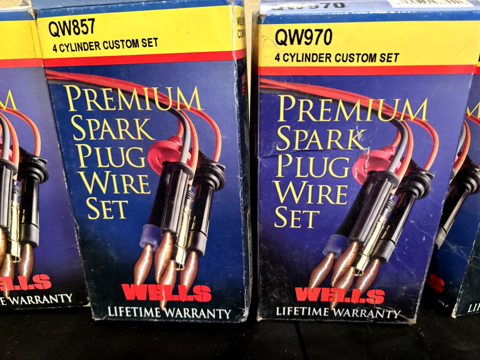 Alambres de encendido Wells Frank Qw857 1977 1990 Ford Mercury International 4 cilindros Foto 1 de 1