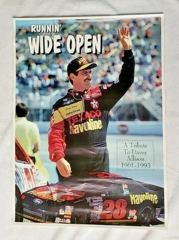 Nascar's A Tribute to Davey Allison - RUNNIN' WIDE OPEN 22.5" X 16.5" Poster Cover