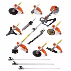 2 strokes lawn mower 62cc 12 in 1 Petrol Hedge Trimmer brush cutter weed eater - Picture 1 of 1