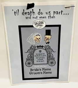 Sue Hillis Til Death Do Us Part Not Even Then Cross Stitch Pattern Skeleton - Picture 1 of 2