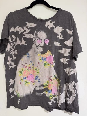 Camiseta Magnolia Pearl 'Become Your Destiny' Manga Corta Medianoche NUEVA CON ETIQUETAS-OS Foto 1 de 3