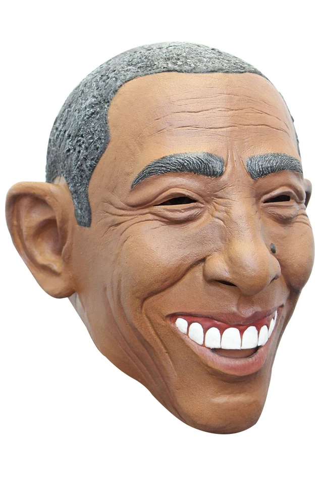 Nueva Máscara Divertida para Adultos Barack Obama Humor Político Foto 1 de 1