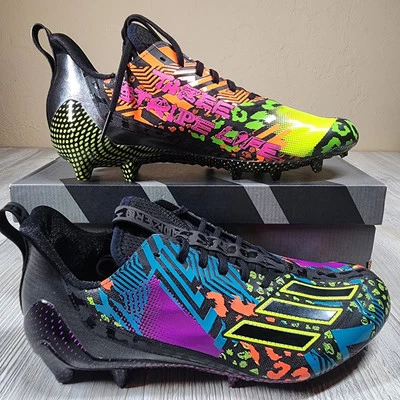 Adidas Adizero 12.0 Mismatch Multicolor Football New Mens Size 10 New IG9569 - Image 1 of 4