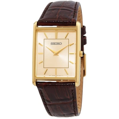 Reloj para hombre Seiko Essentials cuarzo claro esfera champán SWR064 Foto 1 de 3