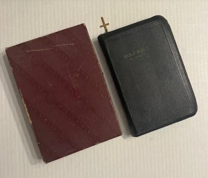 KJV World Bible Young Folks Text Black 656Z Illustrated Zip Close Original Box - Picture 1 of 15