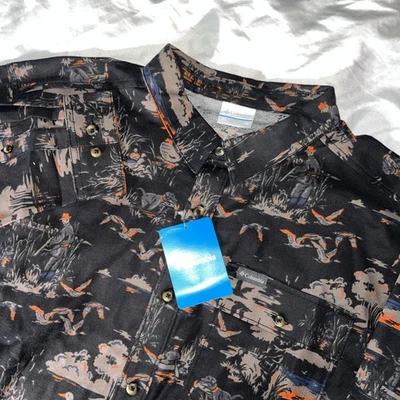 Nuevo Nuevo Con Etiquetas Columbia Hombres Alderdale Point Exs Camisa Manga Larga Pato Caza XL Foto 1 de 4