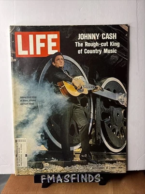MD 1969 JOHNNY CASH November 21 Vintage LIFE MAGAZINE - Image 1 of 2