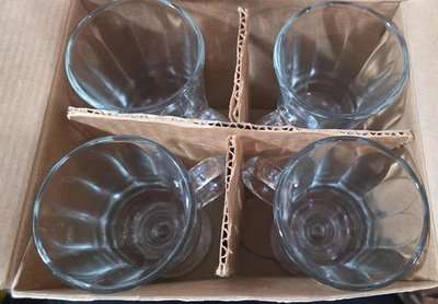 LIBBEY MILAN 4 ИЗДЕЛИЯ СТЕКЛА ГОРЯЧИЙ НАПИТОК КРУЖКА 8,25 УНЦИЙ - Изображение 1 из 3