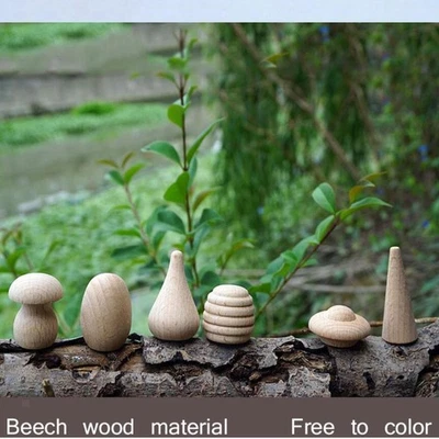 Natural Wood Crafts Unfinished Peg Dolls Decoration for Kids Arts Crafts - image 1 of 4